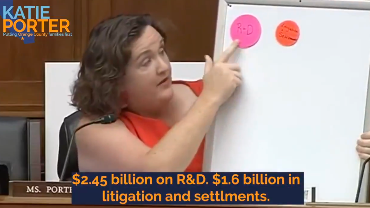 'You lie': Katie Porter wields 'whiteboard of justice' while grilling pharma CEO on price hikes