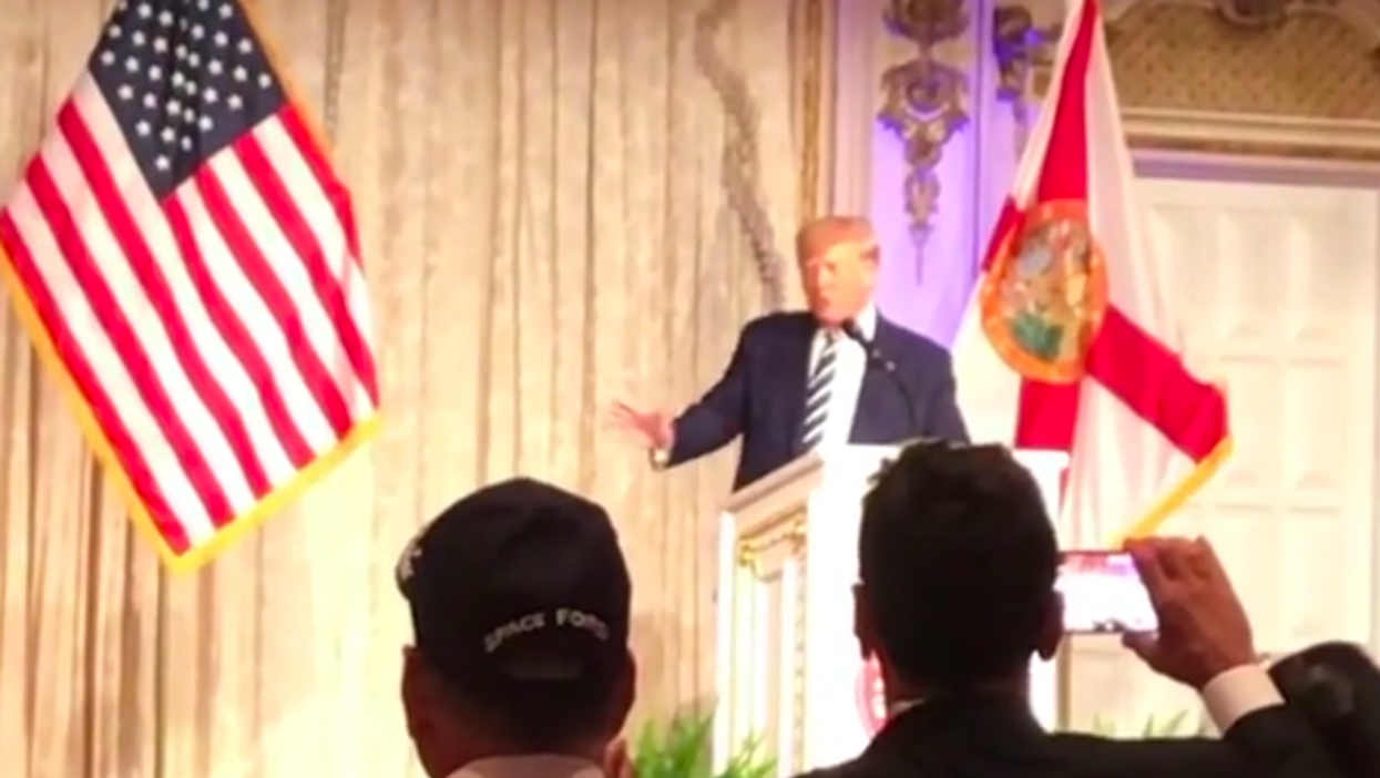 Watch: Trump gleefully jokes about 'rough treatment of US reporters by North Korean guards