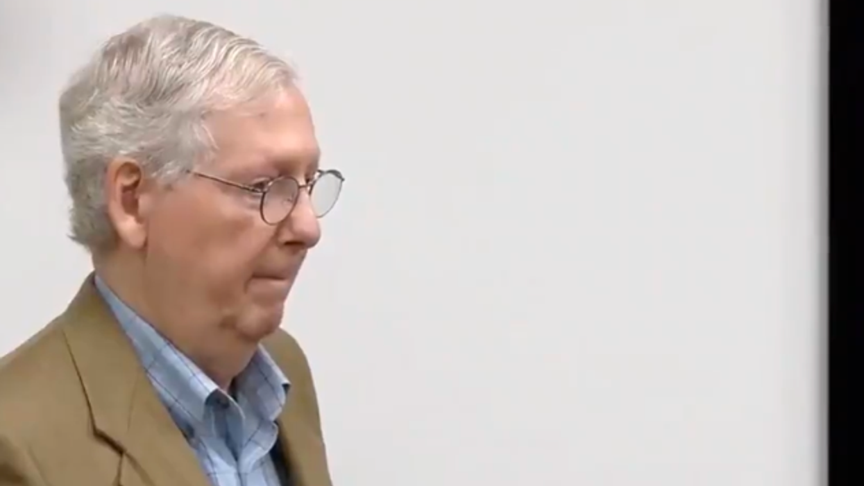 'Behind us': Mitch McConnell giggles as he shares his extremely whitewashed version of US history