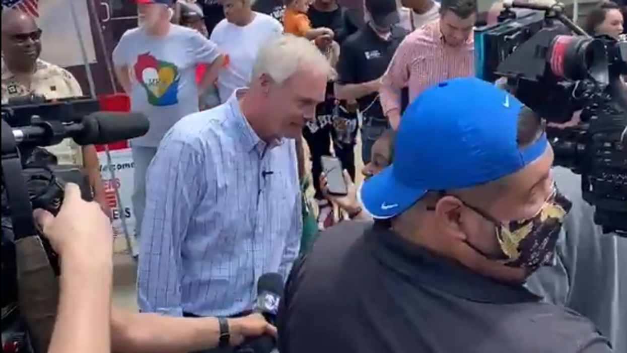 Watch: Ron Johnson booed for showing up a Juneteenth celebration after trying to block the holiday