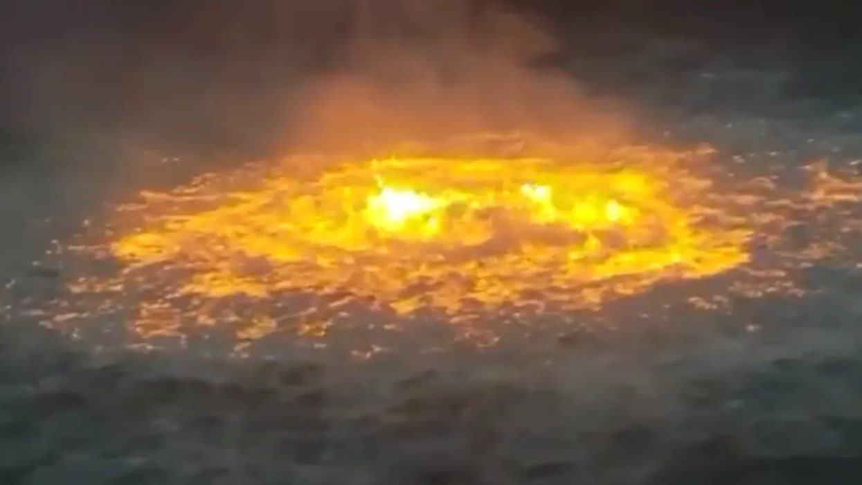 'The ocean is on fire': Harrowing images catch aftermath of pipeline explosion in Gulf of Mexico