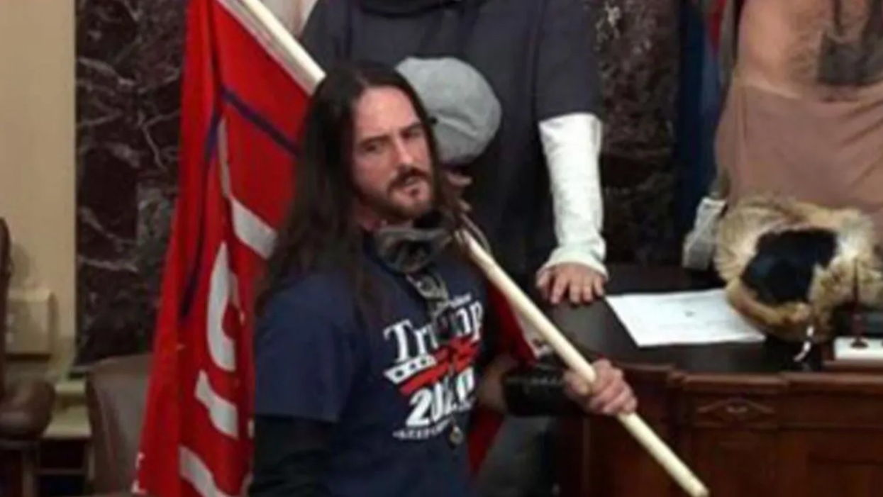 Insurrectionist Paul Hodgkins sentenced to 8 months in prison after judge cites Trump flag