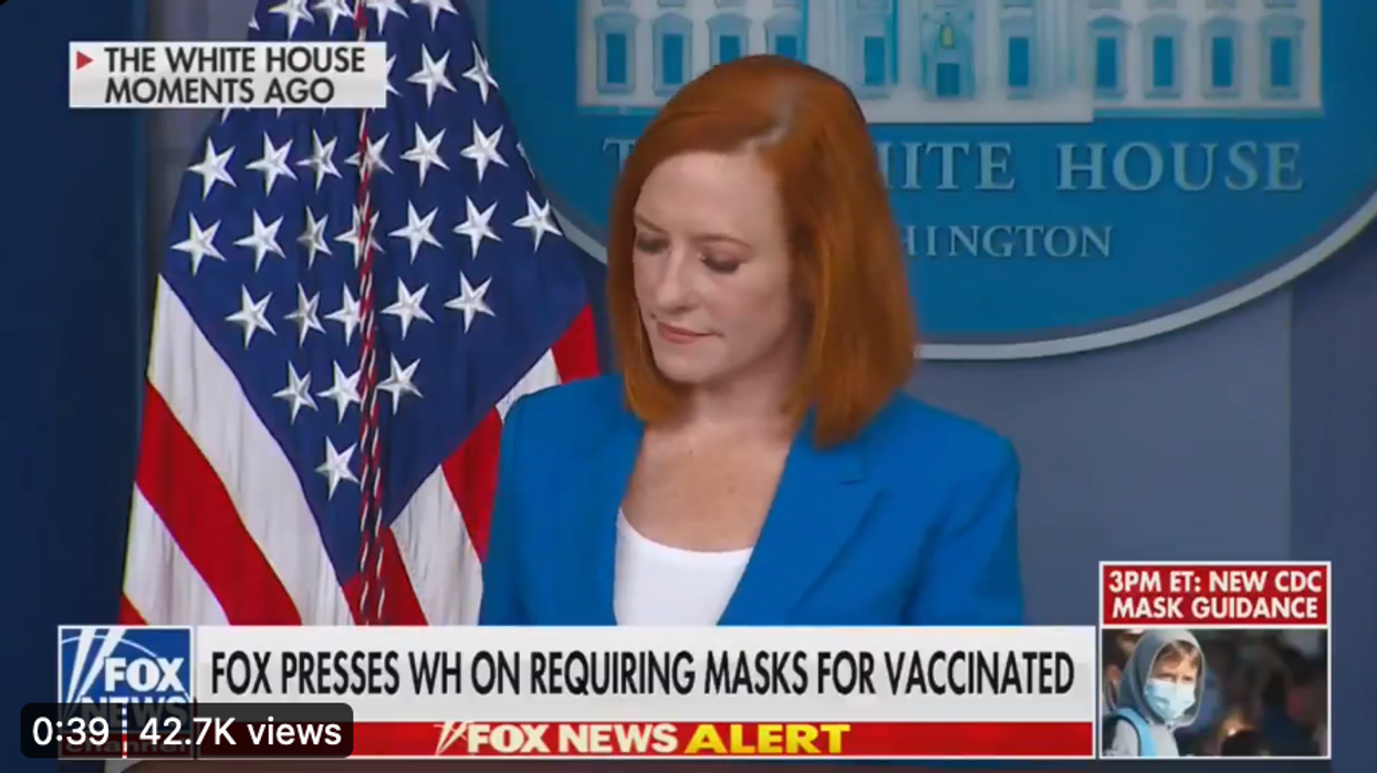 Jen Psaki clashes with Fox News reporter who just can't seem to grasp why CDC is changing mask guidance