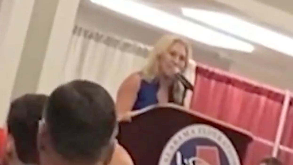 Marjorie Taylor Greene gets caught on tape hinting at violence toward people pushing for vaccinations