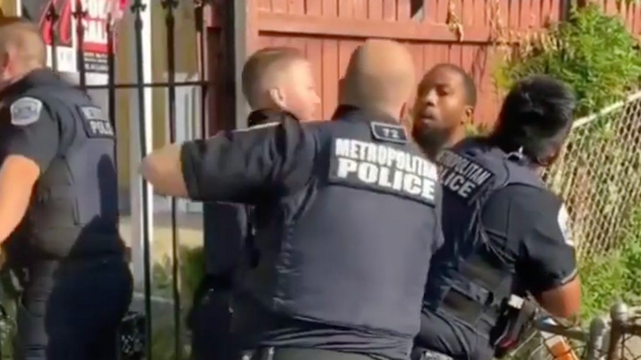 Viral video shows DC cop punching a Black man 12 times as other officers let him