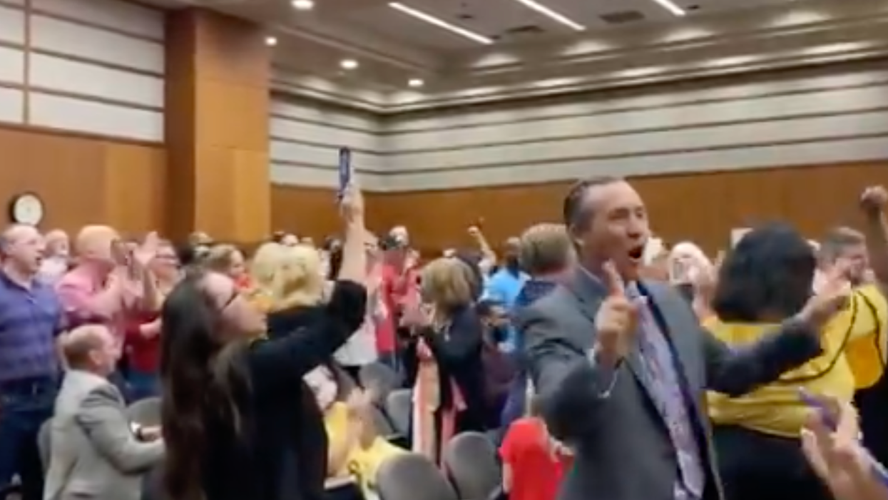 'No more masks!': Louisiana school board meeting shuts down as attendees create disorder