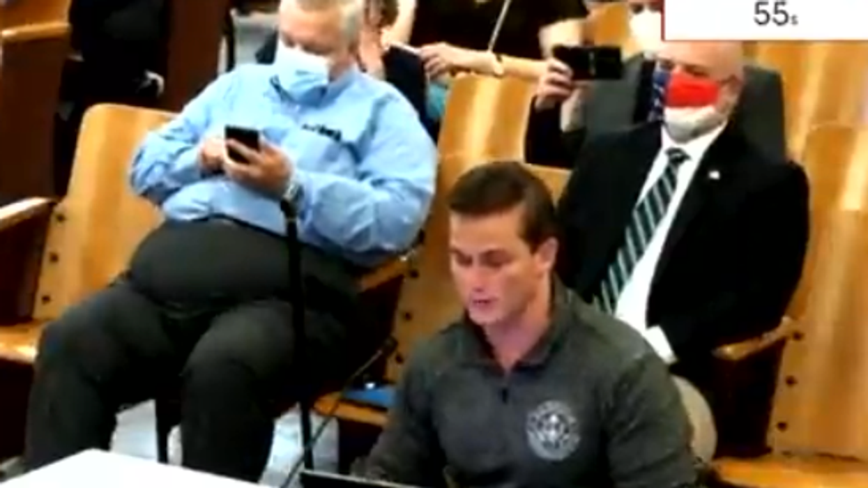Madison Cawthorn crashes school board mask mandate meeting to attack Democratic governor