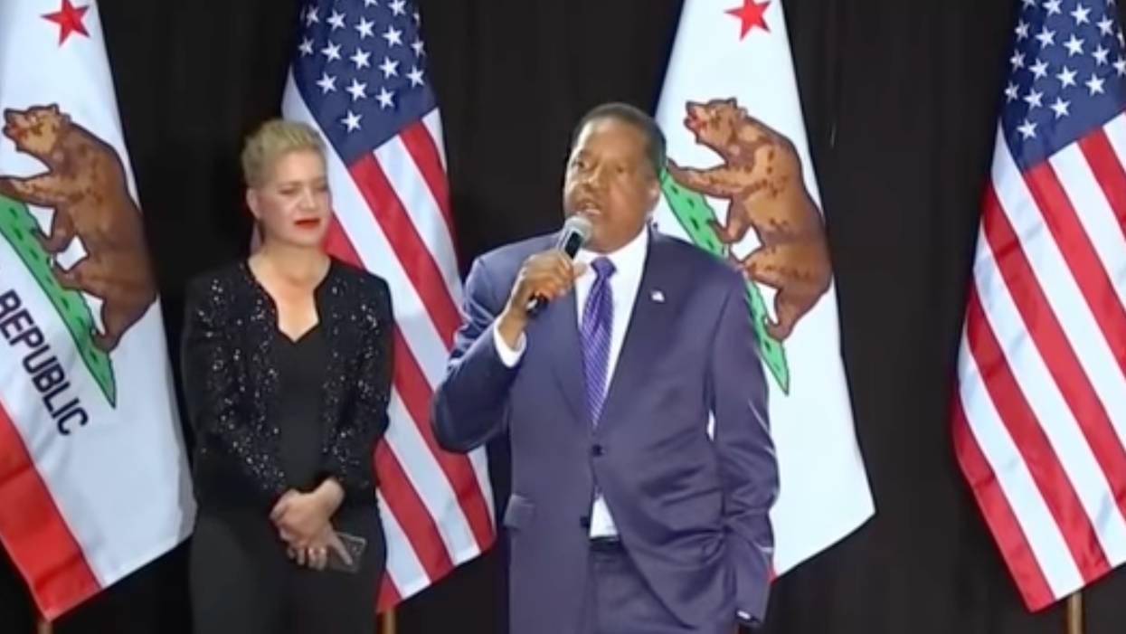 Larry Elder throws Trump under the bus in the end