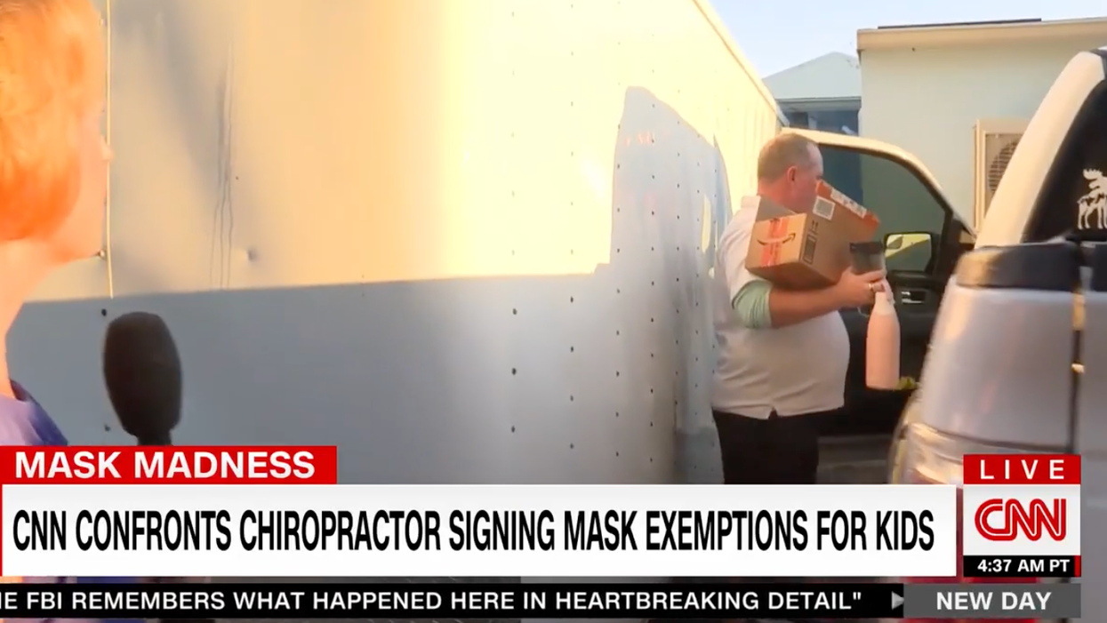 Watch: Florida chiropractor flees reporter asking why he's signed mask medical exemptions for 'hundreds' of students