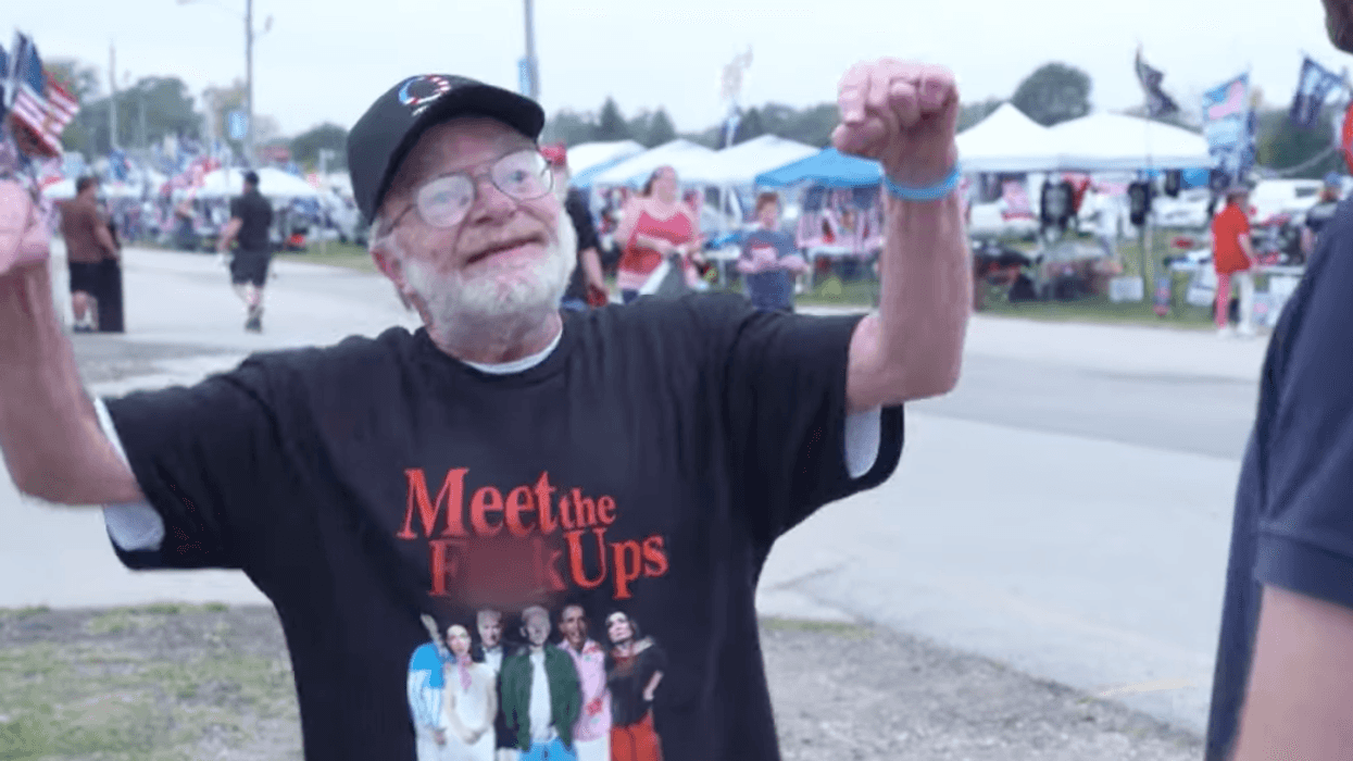 Trump supporter tells Jordan Klepper the ex-president is still 'flying around the world on Air Force One'