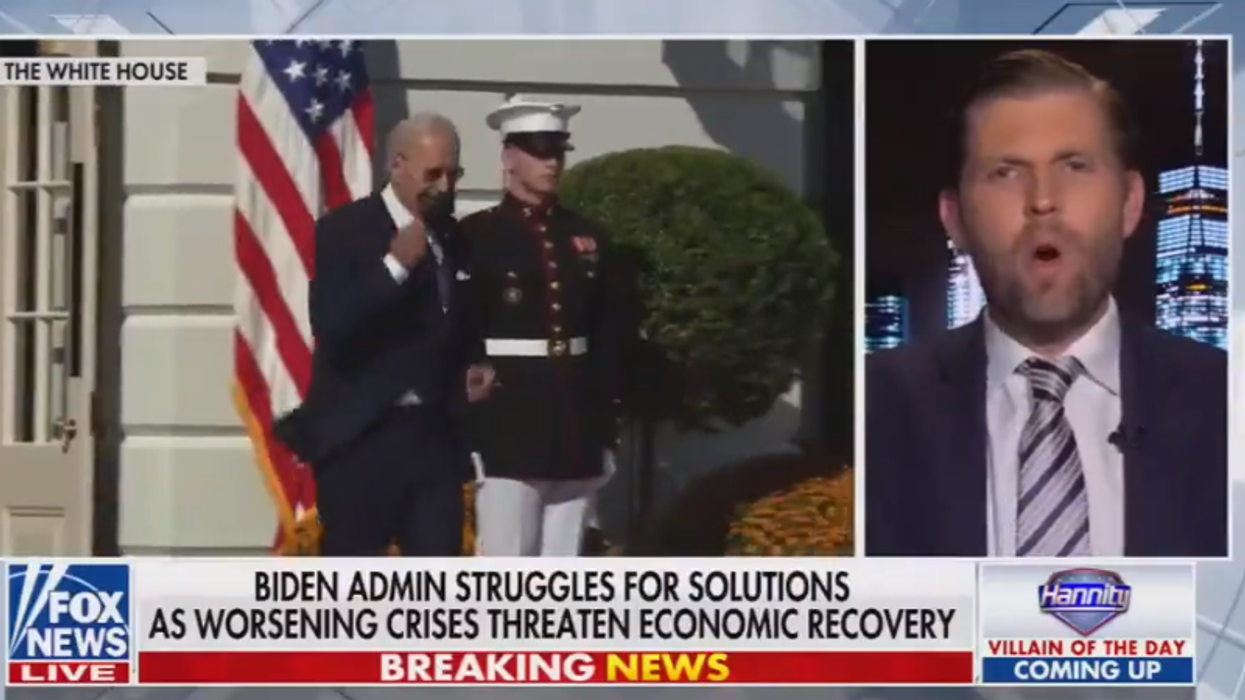 Eric Trump gets a history lesson on his father’s golf-and-travel habit after slamming Biden for trip to Delaware home