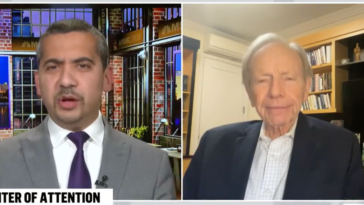 MSNBC's Mehdi Hasan forcefully confronts Lieberman over the Iraq War 'disaster' as he refuses to apologize