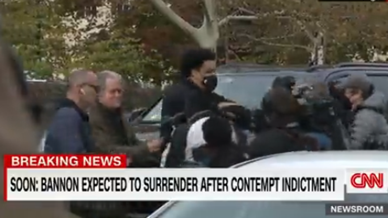 Watch: Steve Bannon surrenders to law enforcement following 2 contempt indictments