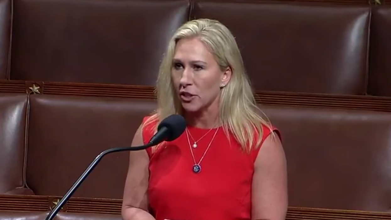 Marjorie Taylor Greene tells Steve Bannon she plans to impeach Joe Biden over renewable energy