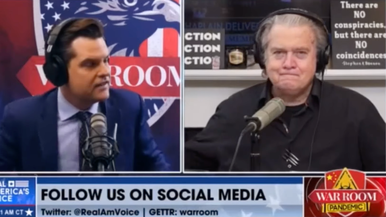 'Get them ready now': Matt Gaetz and Steve Bannon discuss plan to take over government with 'shock troops'