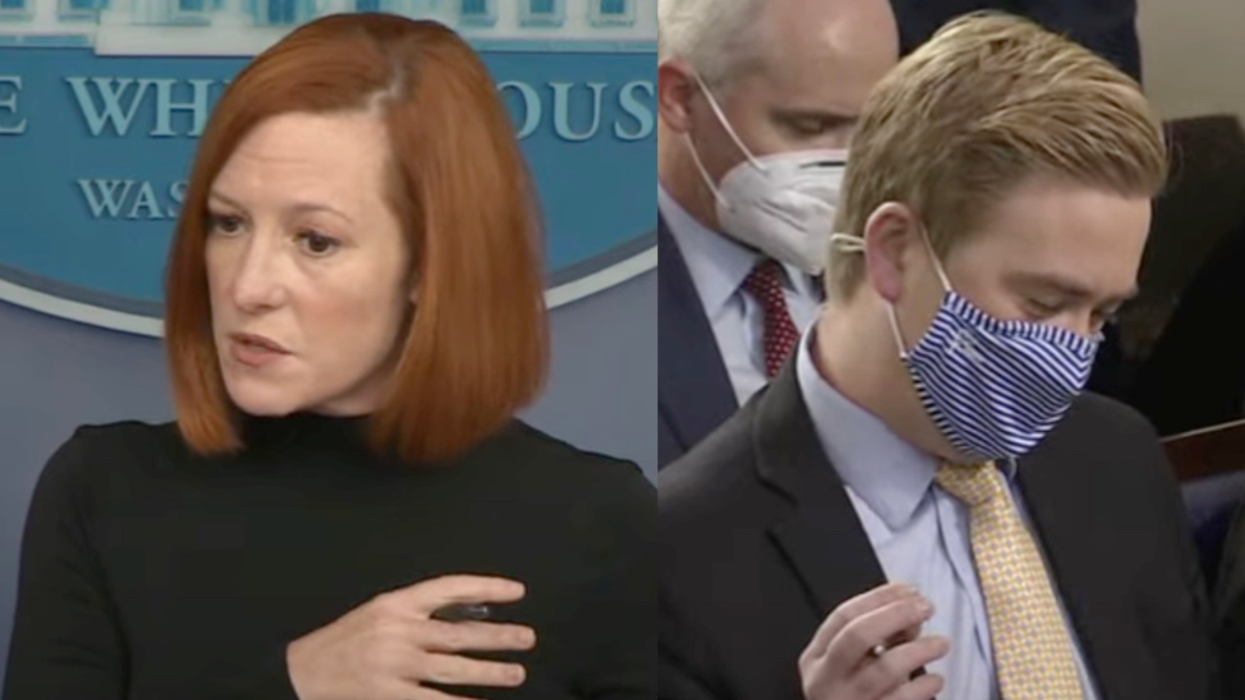 Fox News' Peter Doocy pushes Jen Psaki for answers about burning of the network's Christmas tree
