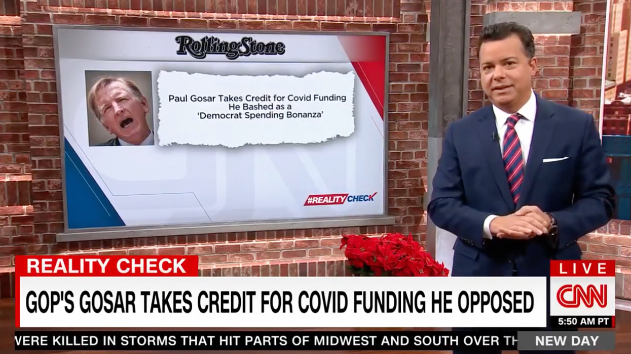 'Blatant hypocrisy': CNN’s John Avlon slams Republicans taking credit for Biden’s COVID relief package — after voting against it