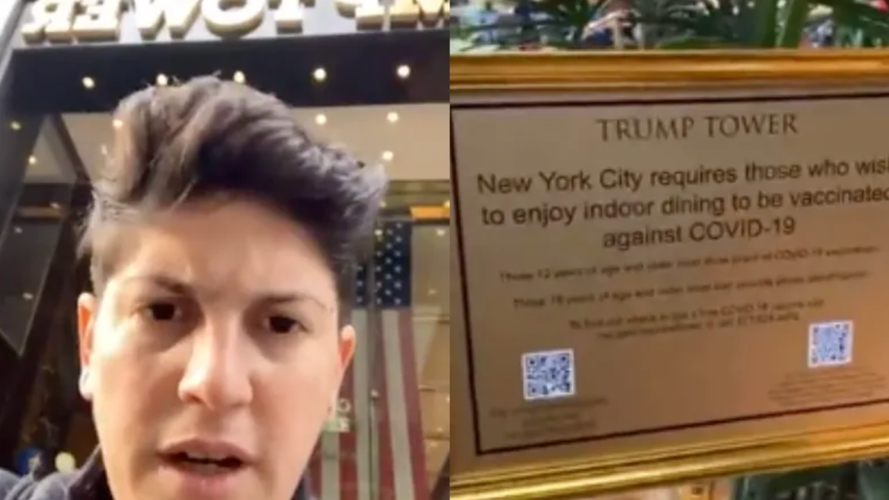 WATCH: Profanity-spewing anti-vaxxer denied service at Trump Grill for not showing vaccine card