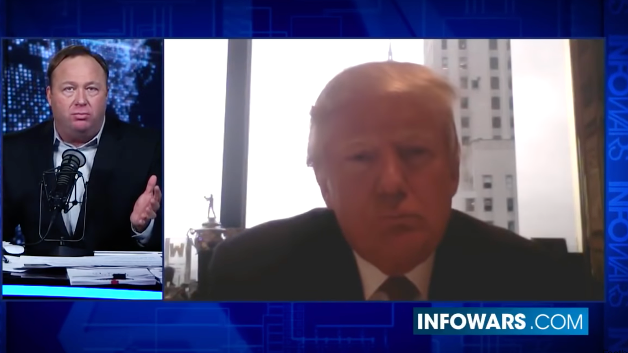 Alex Jones threatens to 'dish all the dirt' on Trump over his support of the COVID-19 vaccine