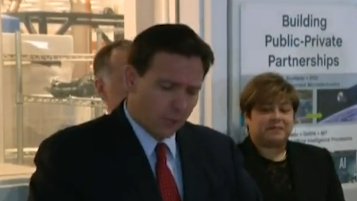 Critics respond to viral videos of 'very unwell' Ron DeSantis 'seemingly gasping for air'