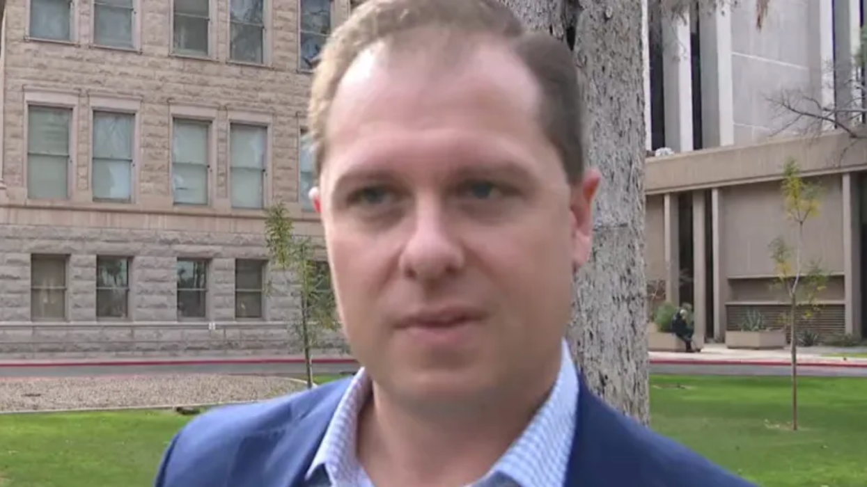 Arizona Republican who signed phony 'certification' saying Trump won flees from reporter's questioning