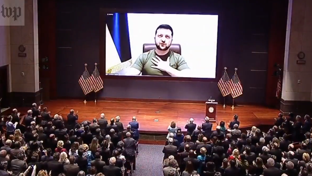 Watch: Zelenskyy earns bipartisan standing ovation from Congress as he asks Biden to be 'the leader of peace'