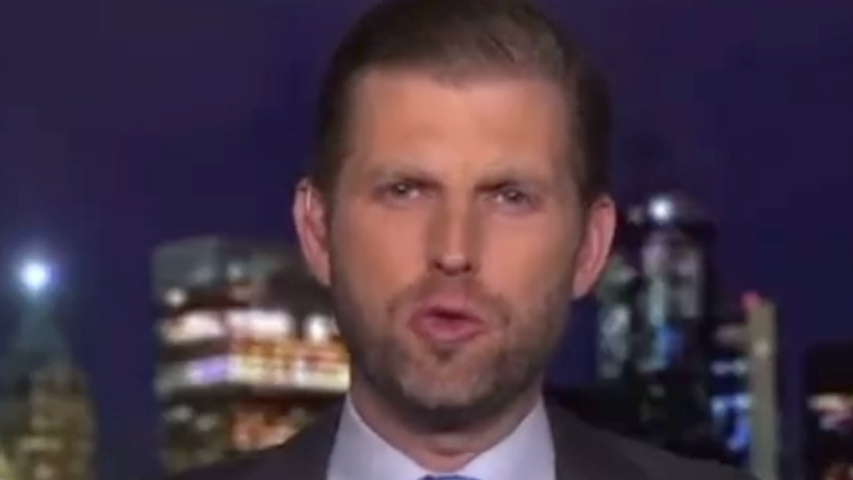 'Your loser father was on a golf cart more than any president': Eric Trump skewered for whining about POTUS biking
