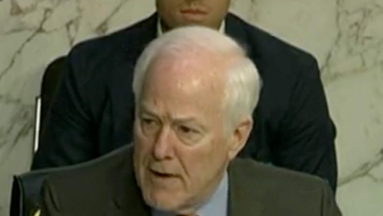 John Cornyn has a meltdown because his talking points have been demolished
