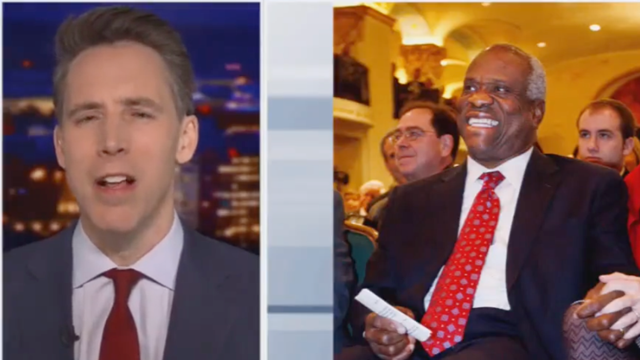 Twitter roasts 'moron' Josh Hawley for his 'straw man' defense of Ginni Thomas