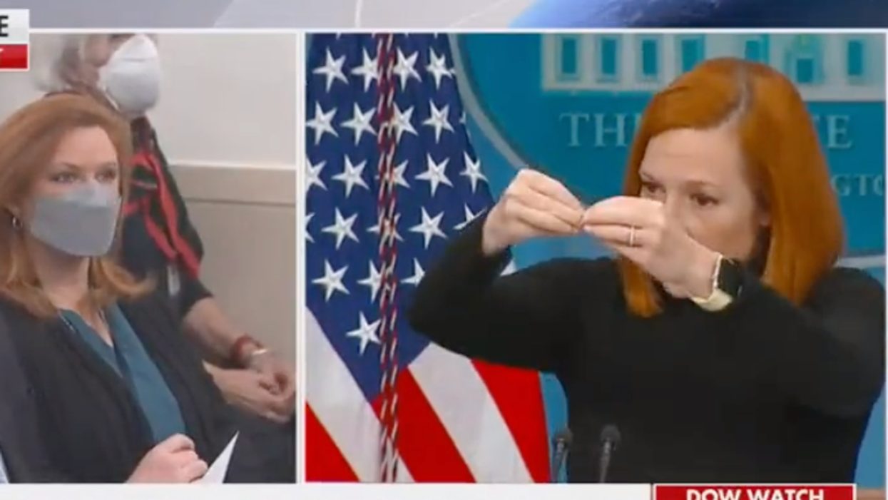 'Green, yellow, and red': Jen Psaki gives Peter Doocy an elementary education in color-coded mask guidance