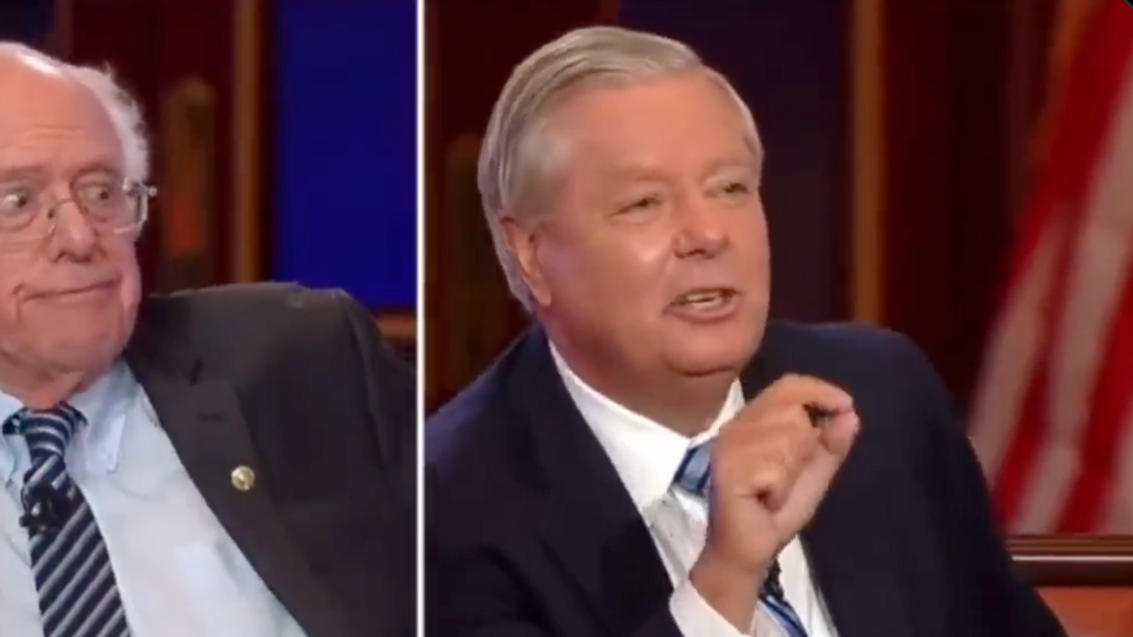 Watch: Bernie Sanders torches Lindsey Graham for backing supporters of Donald Trump's election lies