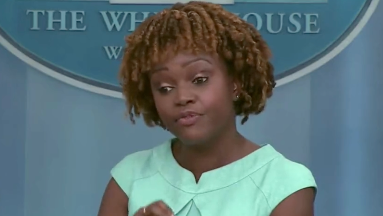 'Oh I knew this was coming': Karine Jean-Pierre shuts down Peter Doocy's 'ridiculous' MAGA claim