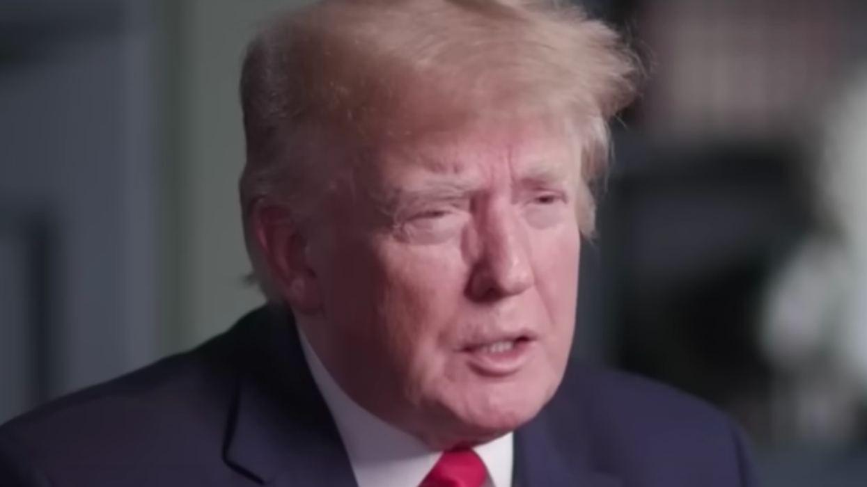 Watch: Donald Trump and Jon Voight trade fluffs in Newsmax interview