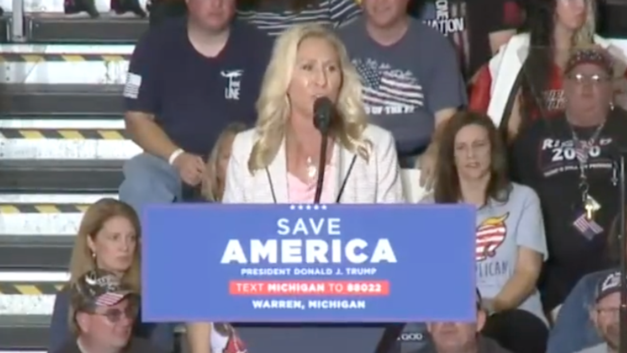Marjorie Taylor Greene accuses Democrats of violence and wanting to make Republicans 'disappear'