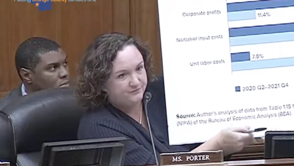 Watch: Chart-armed Katie Porter proves that corporate greed is the primary cause of inflation