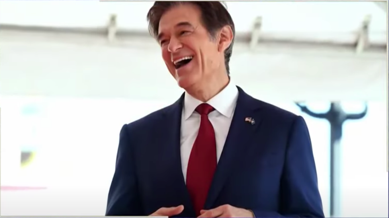 Watch: Mehmet Oz jokingly tells volunteers to take car keys away from voters who disagree with him