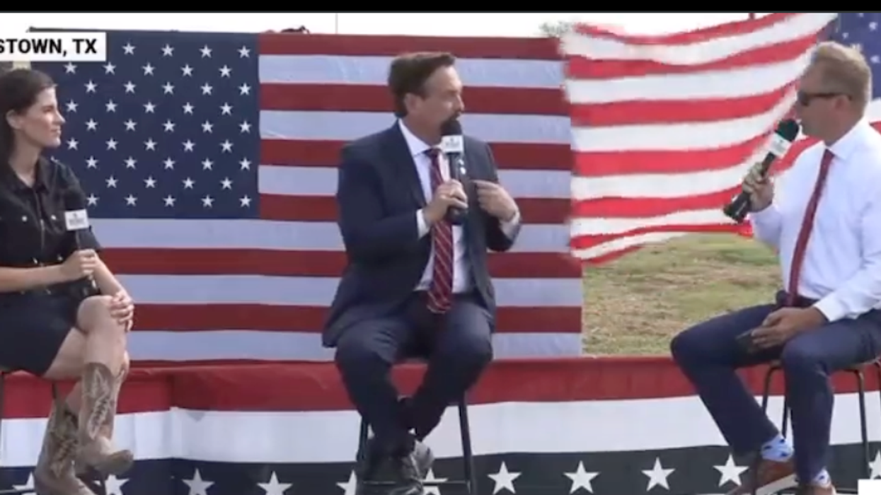 'I'm semi-official': Mike Lindell shows off his fake police badge at Donald Trump's Texas rally