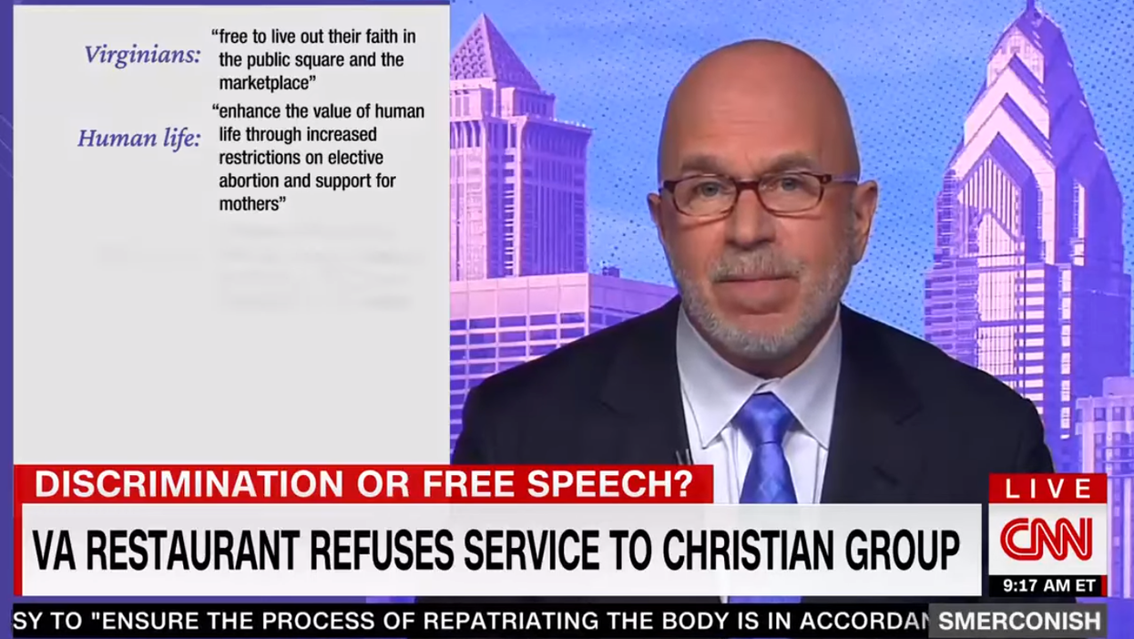 Anti-LGBTQ leader put on the spot by CNN host for flipping out over being booted from a Virginia restaurant