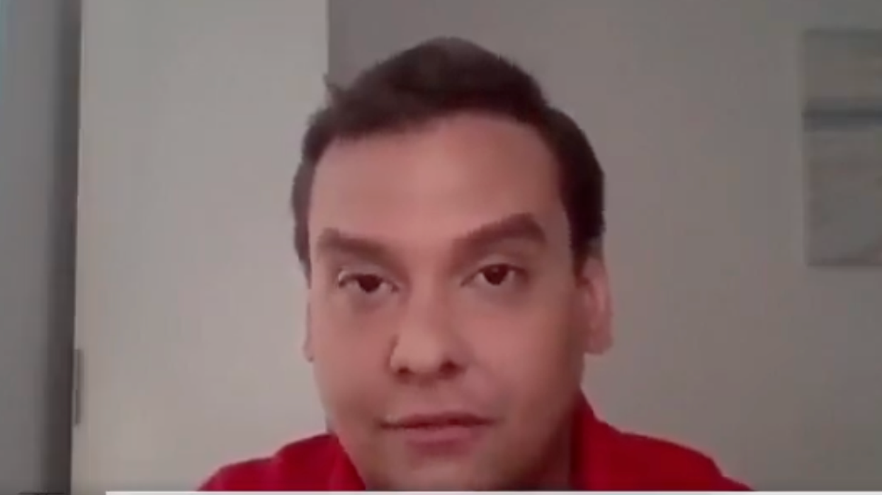 Watch: Candidate George Santos told news outlet that 'my parents were both down there' on September 11th