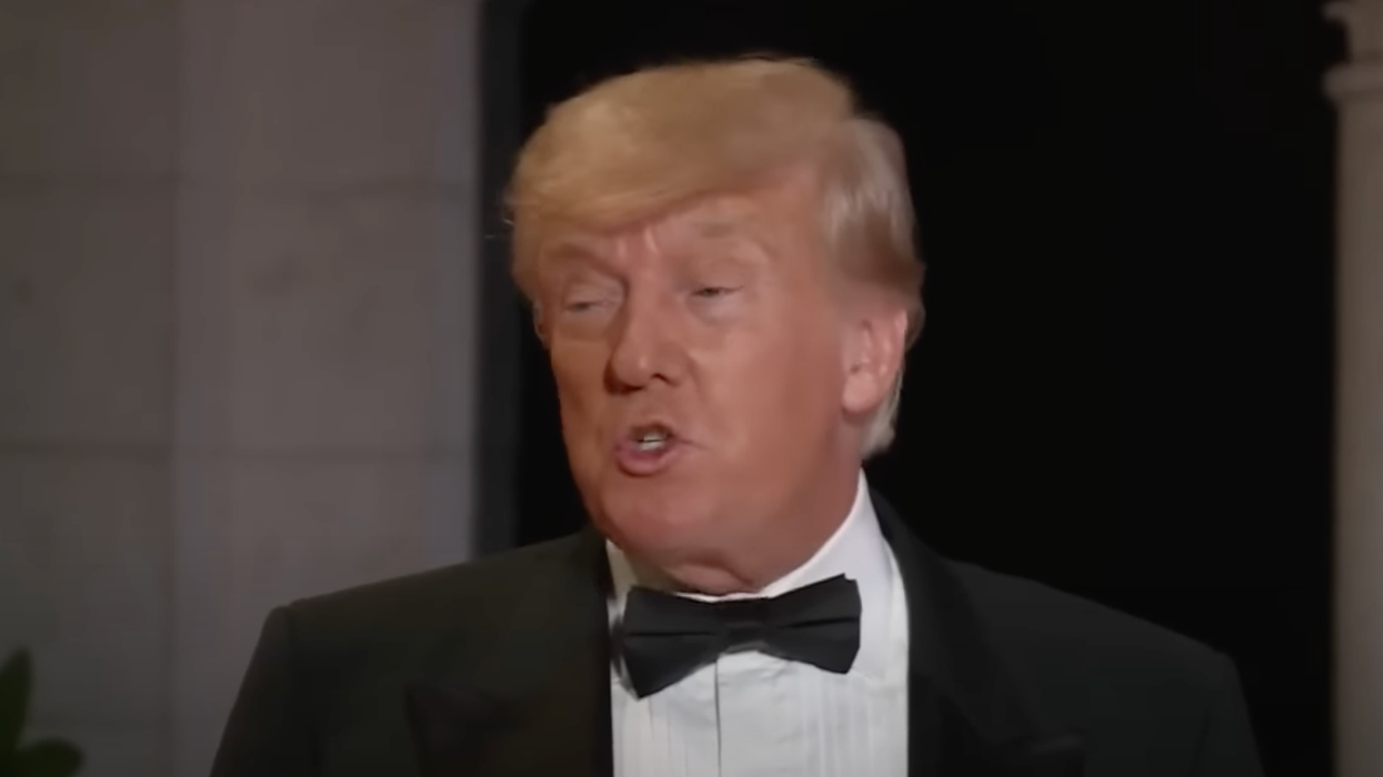 Donald Trump runs away from questions about January 6th at Mar-a-Lago New Year's Eve party