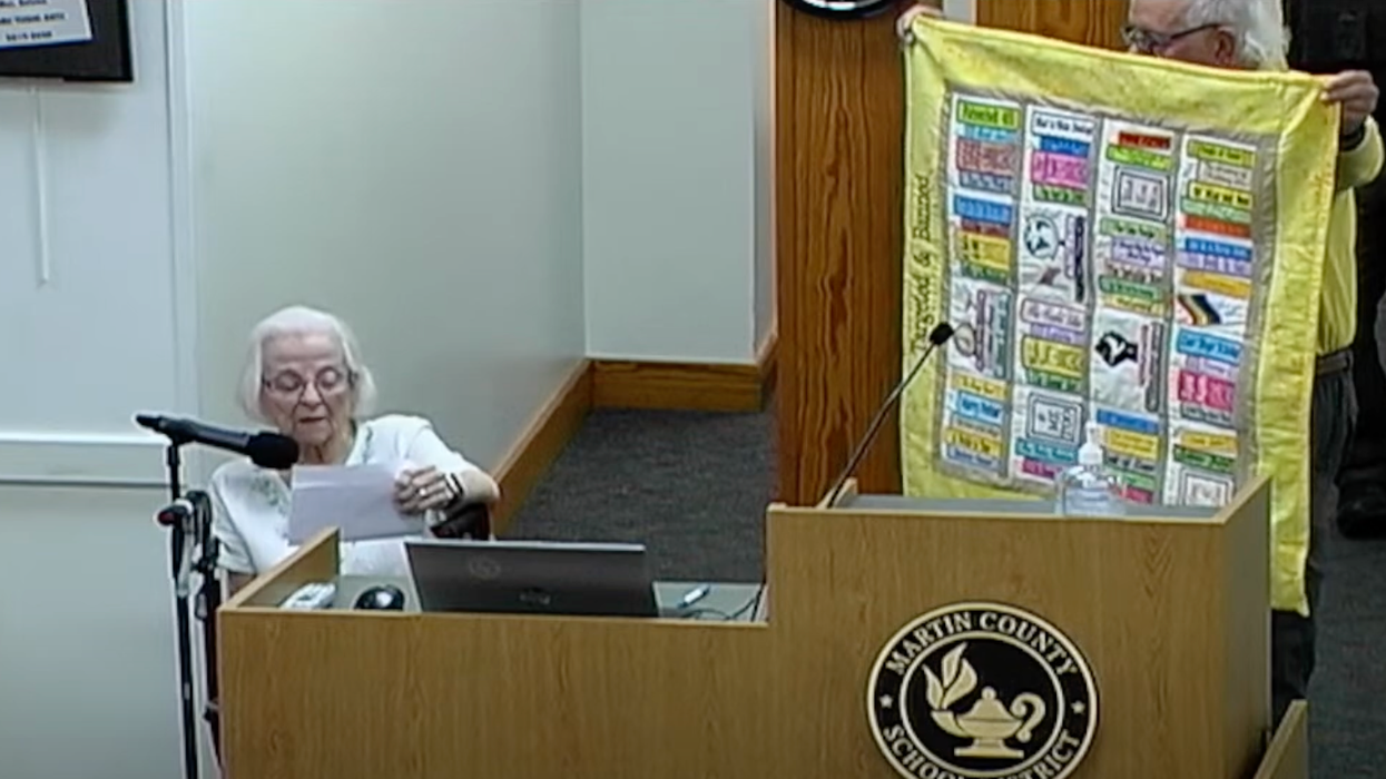 'Fear is not freedom': Centenarian shreds Florida book bans as Nazi behavior