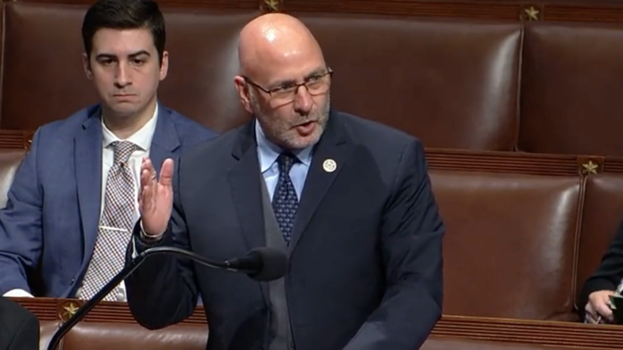 'Get off me!' GOP Louisiana Rep. attempts to physically oust MAGA press conference attendee