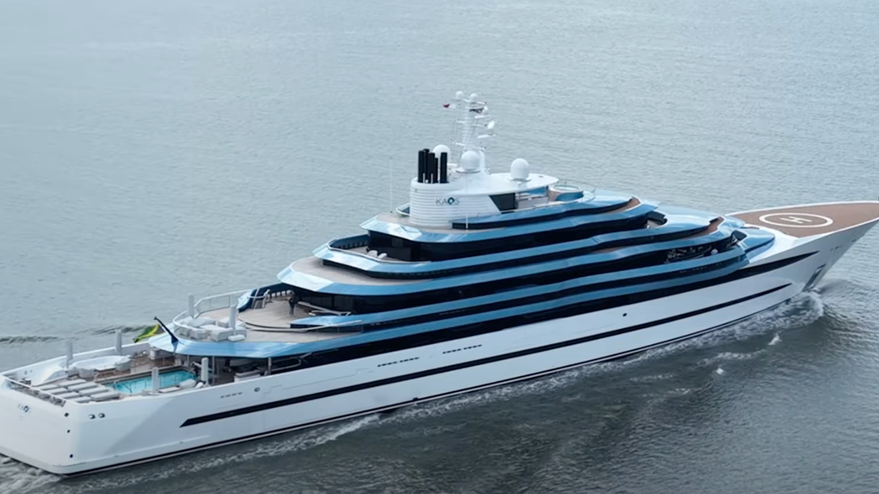 'You consume others suffer': Environmentalists graffiti Walmart heiress’ $300 million superyacht