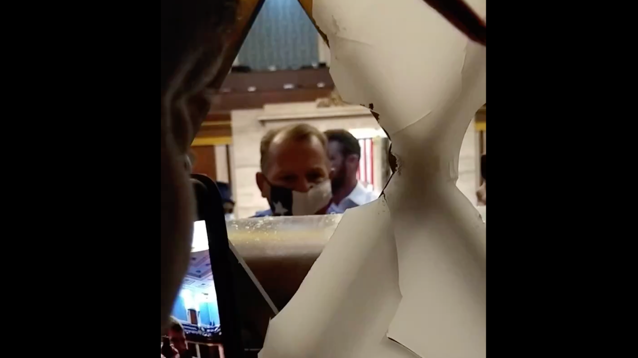 'They can only kill so many of us': New J6 video shows rioters face to face with congress