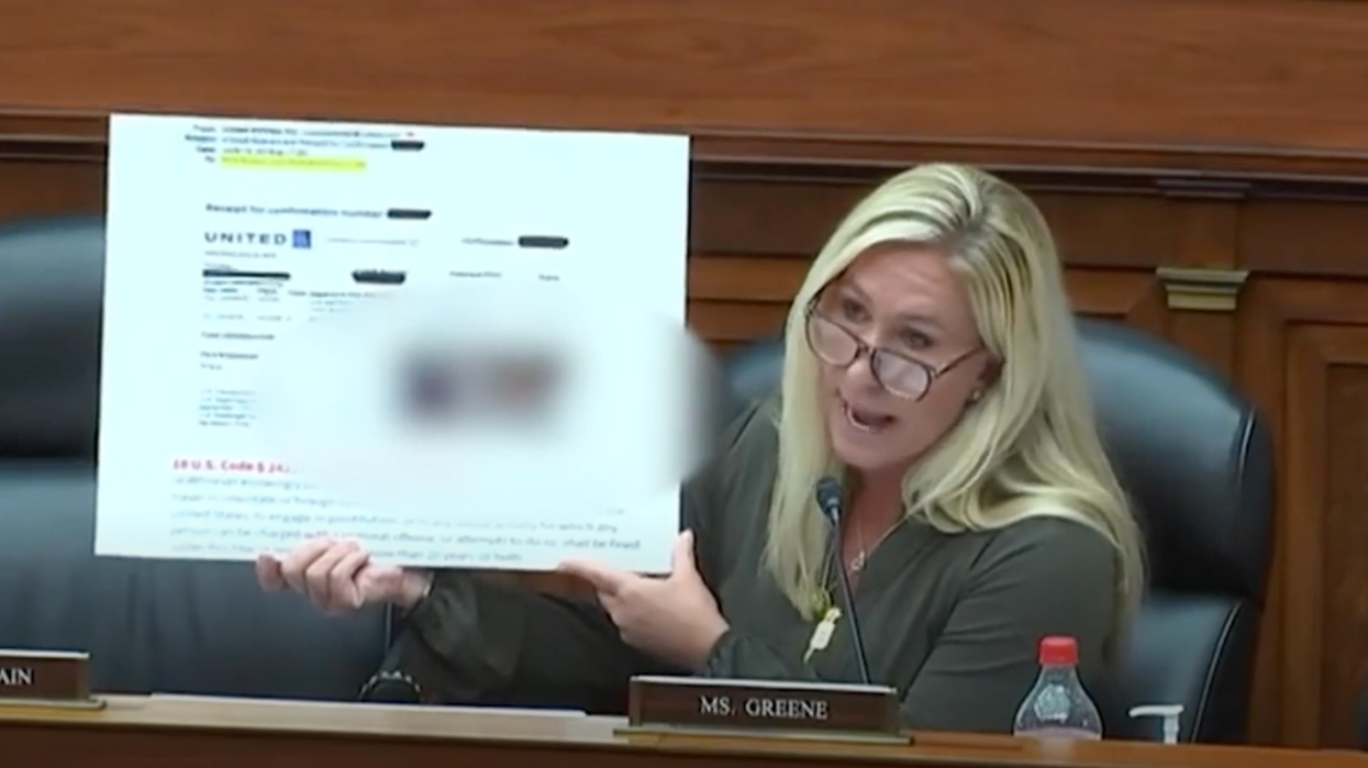 'Excuse me!' Marjorie Taylor Greene fumes as Hunter Biden walks out on her speech