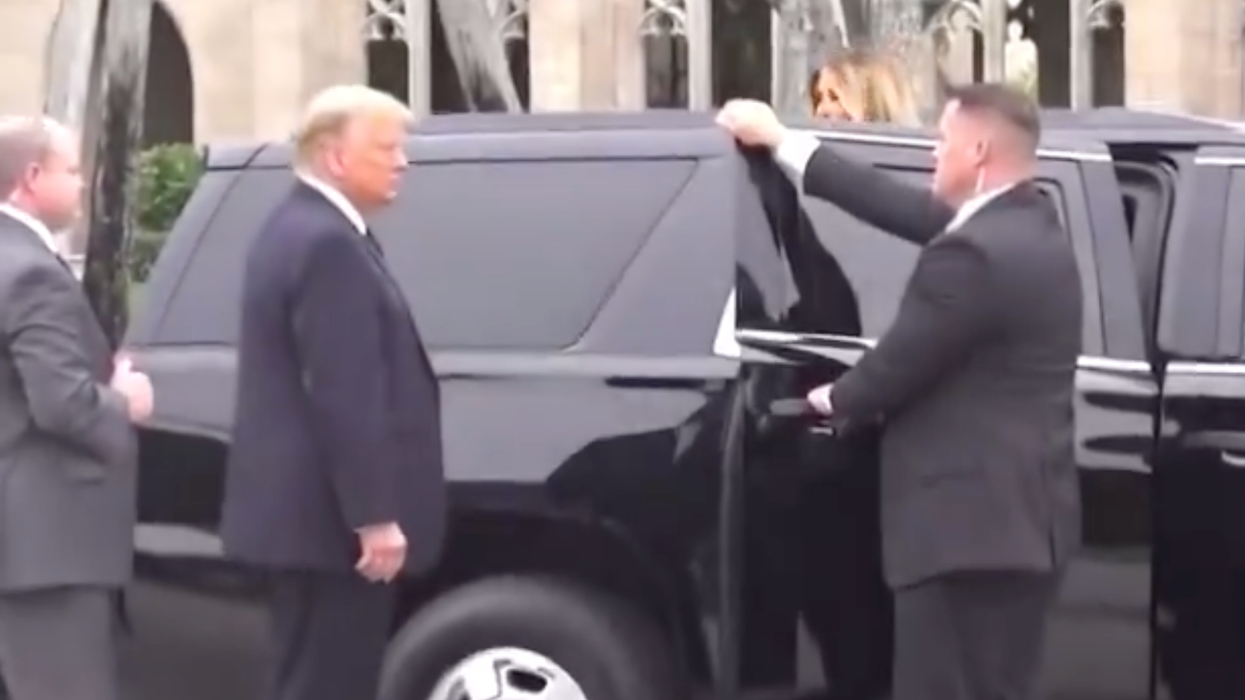 'Friendzoned by your wife': Trump mocked after Melania seen taking separate car at funeral