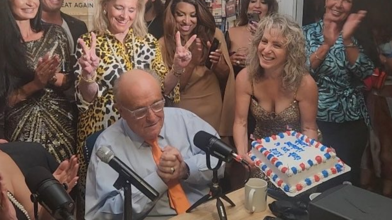 'Partygoers started screaming': Giuliani served with indictment during his birthday party