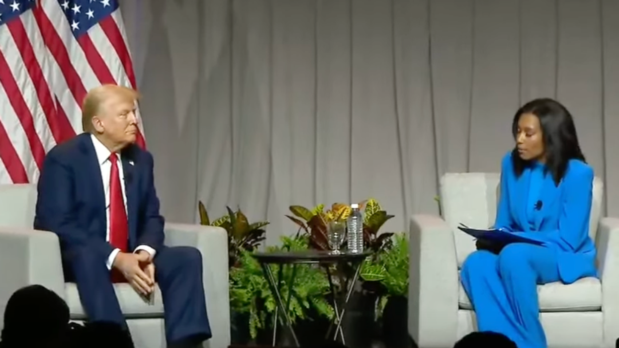 Trump rants about being 'held up for 30 mins' and mics in 'lousy shape' during off-the-rails Q&A