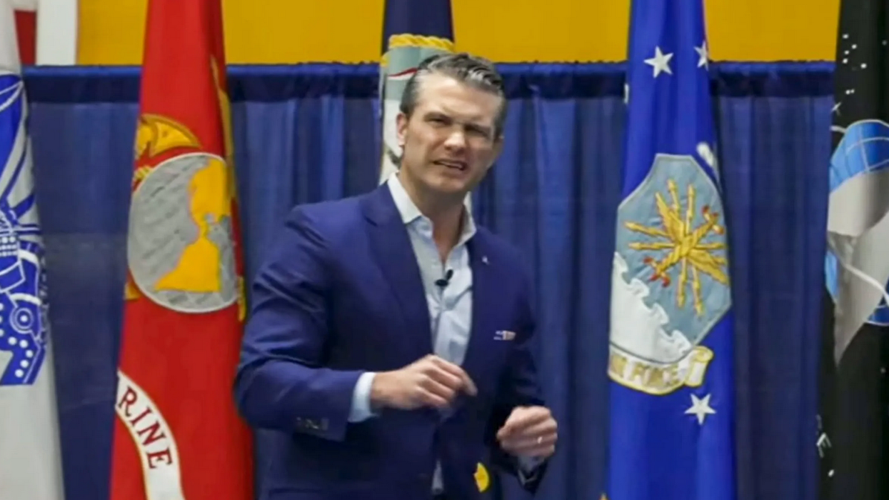 'Help me out': Pete Hegseth flubs motto of the United States in speech to troops