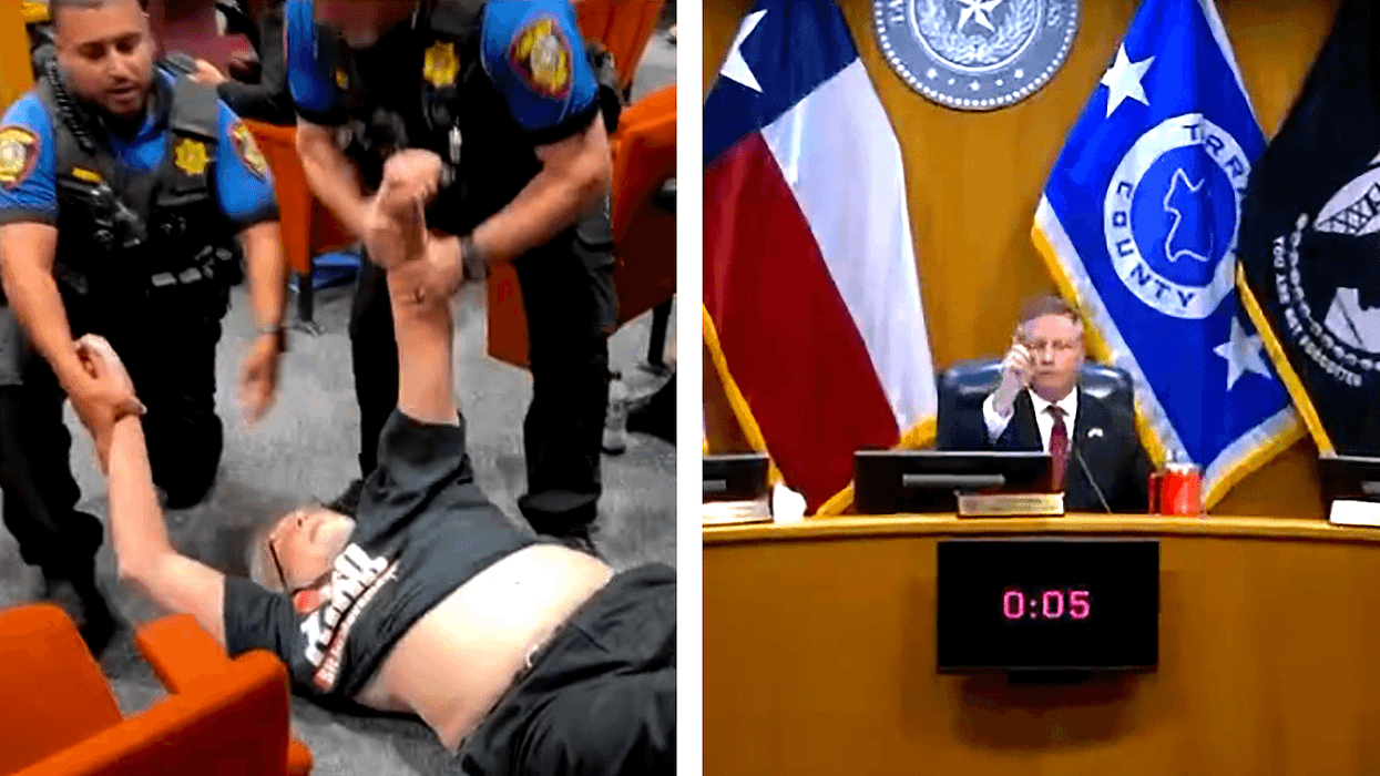 'Shame!': Man dragged from hearing as Texas judge clears room during anti-GOP remarks